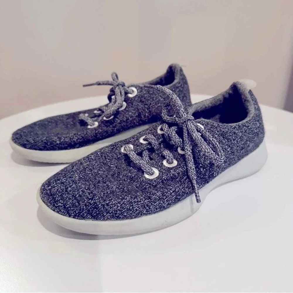 Allbirds Wool Runners Gray Sneakers Lightweight Walking Shoes Size 7